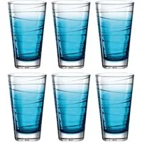 LEONARDO Longdrinkglas VARIO STRUTTURA, 6-tlg., Glas, 280 ml, 6-teilig