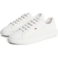 Tommy Hilfiger TH ICON LIGHT KNIT SNEAKER Sneaker Freizeitschuh, Halbschuh, Schnürschuh in sommerlicher Strick-Optik