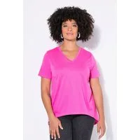 Angel of Style T-Shirt T-Shirt A-Linie Neonfarbe gerundeter Saum