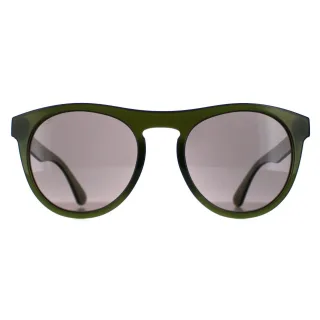 Serengeti Round Mens Shiny Milky Khaki Saturn Polarized Smoke Kingman