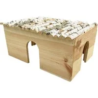 Ollesch Nagerhaus Ollesch Nagerhaus Hagar Holz 60 x 40 x 27 cm natur