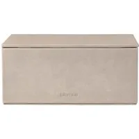 blomus Aufbewahrungsbox Schmuckaufbewahrung -SAHLA- Schmuckbox, Schatulle, Kiste für Schmuck (1 St., 1x), Funktionales Design, klare Linien, Wildlederoptik, Organizer