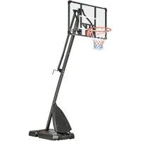 MC Star Basketballständer Höhenverstellbarer 293-350 cm mit rollbarem Backboard aus Stahl (für Garten & Sportplatz)