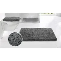 OTTO home Badematte Sanremo, Standard & Premium, 30mm oder 35mm, sehr weich, rutschhemmend beschichtet, schnell trocknend, fußbodenheizungsgeeignet, Polyester, rechteckig, Badteppich, unifarben, rechteckig, rund & als 3-tlg. Set erhältlich
