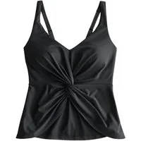Next Tankini-Top Fließendes Tankini-Oberteil mit tiefem Ausschnitt (1-St)