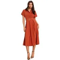 LIPSY Hemdblusenkleid Lipsy Hemdblusenkleid mit Kragen und Gürtel (1-tlg)