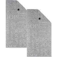 JOOP! Handtuch 2 Stück Joop! Handtuch Selection 1711-705 grau 50x100, Walkfrottier (Spar-Set, 2-St), 100% Baumwolle