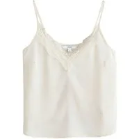 Next Trägertop Camisole-Top mit Satin und Spitze (1-tlg)