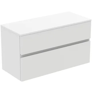 Ideal Standard Waschtischunterschrank Finesse o.Ausschnitt 1002x440x558mm 2 Auszüge Weiss matt, E342 E3424Y1