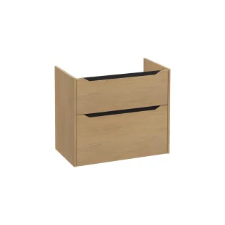VitrA New Integra Square Waschtischunterschrank mit 2 Vollauszügen 76 x 45 x 65 cm Gold,80249 80249