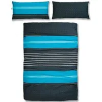 OTTO home Bettwäsche Circle, Polycotton, 2 teilig, Bettwäsche aus Baumwolle mit Streifen-Design, moderne Bettwäsche