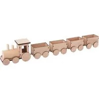 VBS Dekoobjekt Holzzug (5 St), 39 x 4,5 x 7 cm, 5 Teile