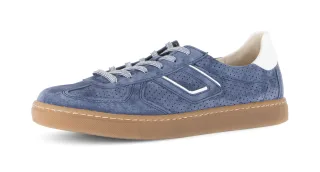 Gabor Sneaker "DAVOS", Freizeitschuh, Halbschuh, Schnürschuh mit Lochmuster, Weite H