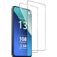SmartUP Displayschutzglas 2X Schutzglas für Xiaomi Redmi Note 13 5G Panzerfolie Display Full 9H für Für Xiaomi Redmi Note 13 5G, kompletter Rundumschutz