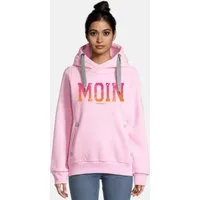 salzhaut Hoodie SÜNN - MOIN FARBVERLAUF Damen Tailliert salzhaut Kapuzenpullover – bequemer Fit und nordisch klares Design