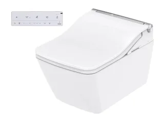 TOTO WASHLET® SW Dusch-WC auto flush mit weisser Fernbedienung, EWATER+ und, TCF804E2G#NW1 TCF804E2G#NW1