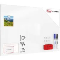 ALLboards Magnettafel ALLboards Metallische Magnettafel Rahmenlos WEIß MetalBoards