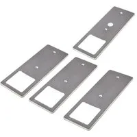 kalb LED Unterbauleuchte LED Unterbauleuchten Edelstahl gebürstet 5W - mit Touch-Dimmfunktion, 4er Set warmweiß, warmweiß