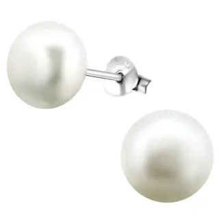 Perlen Ohrringe aus 925 Silber