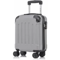 YONSLY Hartschalen-Trolley Hartschalen-Koffer Trolley 360° Rollen, robuster Reisekoffer, 4 Rollen, mit Zahlenschloss, für Business und Urlaub 46/55/66/76 cm