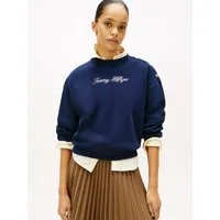 Tommy Hilfiger Sweatshirt GOLD BTN SCRIPT FLEECE SWTSRT mit goldfarbenen Knöpfen