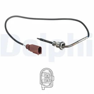 Delphi Abgastemperatursensor Audi Q7 VW Touareg 3,0 TS30184