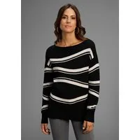 Laura Scott Strickpullover Feinstrickpullover mit schönem Streifenmuster