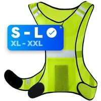 Prowiste Warnweste Reflektierende Fahrradweste - Laufweste Damen & Herren - Warnweste (Unisex Einheitsgröße, 1-tlg., 1teilig) XL - XLL Sicherheitsweste für Damen & Herren - Atmungsaktiv - Leicht