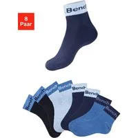 Bench. Kurzsocken Damen Herren Kurze Socken, für Freizeit und sportliche Aktivitäten (Packung, 8-Paar, Gr. 35-38 bis 43-46) mit eingestricktem Schriftzug am Bündchen