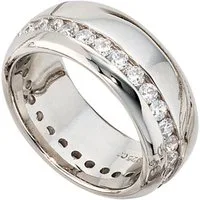 Schmuck Krone Silberring Damen Ring mit Zirkonia, 925 Echt Silber, Silber 925