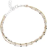 Firetti Armband Schmuck Geschenk Silber 925 Armschmuck Armkette Fantasie tricolor