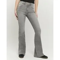 Tally Weijl Bootcut-Jeans SPADEELETRA2 Baumwollmischung, Mid Waist mit Flare Beinverlauf und Push up Effekt