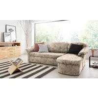 DOMO collection Ecksofa Pegnitz, elegante Rückensteppung, kompakte Stellmaße 238/141cm, L-Form, wahlweise mit Bettfunktion