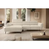 WERK2 Ecksofa Alisson, mit elektrischer Sitztiefenverstellung, L-Form, Breite 277 cm, Alisson – flexibler Komfort mit modernem Design und smarten Details.