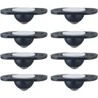 HAC24 Transportroller Möbelrollen Kugelrollen Universal Rollen Transportrollen, (Set, 8-St), Selbstklebend