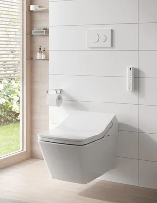 TOTO SP Wand-WC randlos weiß für SX Washlet mit Tornado Flush Tiefspüler, CW522EY CW522EY