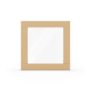 Fenster Beige RAL 1001, Holzfenster, Classic IV 68, 510 x 510 mm, einteilig, festverglast, individuell konfigurieren