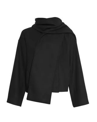 msch copenhagen - MSCHSyden Scarf Jacket Black - Gr. - XL