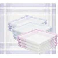 Betz Taschentuch 12er Damen Stoff Taschentücher Set Emma Größe ca. 28x28 cm, (12 Teile, 12-St. 12 Taschentücher)