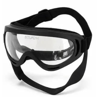STUCH Hundebrille UV-Schutz für Hunde - Verstellbare Hunde Sonnenbrille - Brille für Windschutz & Staubschutz für Auto , Motorrad und Outdoor alpin