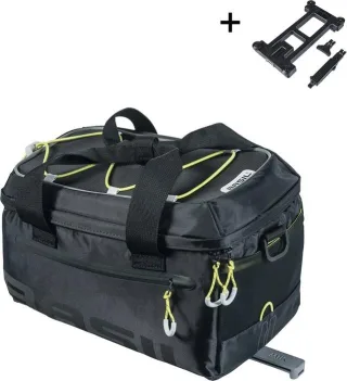 Basil Miles Trunkbag MIK 2.0 Gepäckträgertasche schwarz/lime 7 L