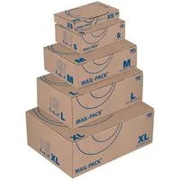 NIPS Versandkarton MAIL-PACK BASIC Post-Versandkarton (20 Stück), Verpackungskarton, Wellpappe, braun