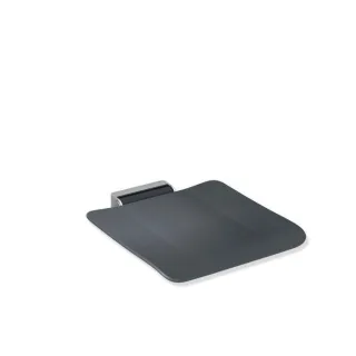 Hewi System 900 Mobiler-Klappsitz 900.51.401XA92 450 x 112 x 450 mm, Edelstahl geschliffen, Polyamid anthrazit