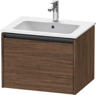 Duravit Ketho.2 Waschtischunterbau wandhängend Nussbaum dunkel Matt 610x480x440 mm - K25062021210000 K25062021210000