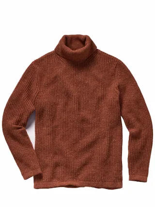 Mey & Edlich Herren Insel-Rolli Braun 80 % Wolle, 20 % Polyamid (recycelt)