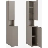 Platan Room Waschmaschinenumbauschrank Badschrank LORA Waschmaschinenschrank Badezimmer Hochschrank 210 x 65 x 50 cm