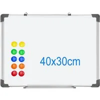 euroharry Magnettafel Whiteboard Magnetwand Alurahmen Magnetisch Magnettafel Weiß lackiert