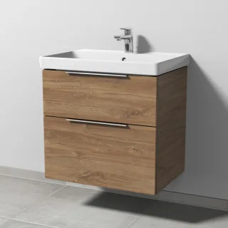 Sanipa 3way Waschtischunterbau zu Villeroy & Boch Avento Waschtisch mit 2 Auszügen, Eiche-Kansas UM62259
