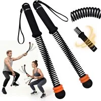 AIMAX Battle Rope ohne Seil, verstellbare Trainingsseile, Fitnessgeräte, Sportgeräte zuhause für HIIT, Ganzkörpertraining, Kraft, Home Gym
