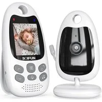 Boifun Video-Babyphone Tragbares Babyphone Babyphone Mit Kamera, 2" Video Baby Monitor Kamera Und Audio Babyphone Mit Vox Funktion Babyphon Kamera, Gegensprechfunktion Nachtsicht Temperaturüberwachung Schlaflieder, 720p Intelligentes Standby